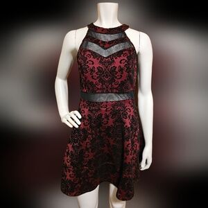 💙 32. Le Chateau Size Medium Maroon Dress